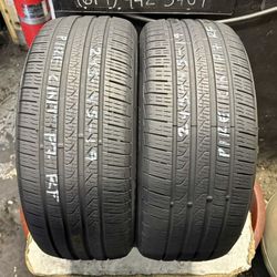 245-45-19 Pirelli Cinturato P7 Runflat Used Tire Pair $140 Free Mounting And Balancing 