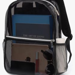 Black Clear Backpack 