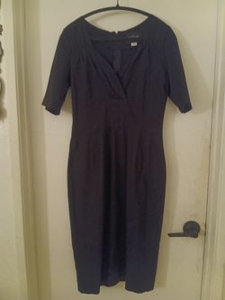Black vintage collective clothing wiggle dress xl