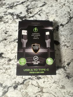 USB-A TO TYPE-C fast charger for android 10ft new
