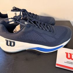 Wilson Men's Rush Pro 4.0 Tennis Shoes Navy Blazer/Lapis Blue Size 10