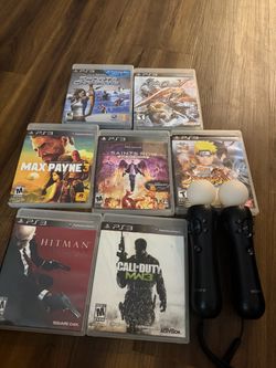 PS3 Game Bundle with Move Controllers