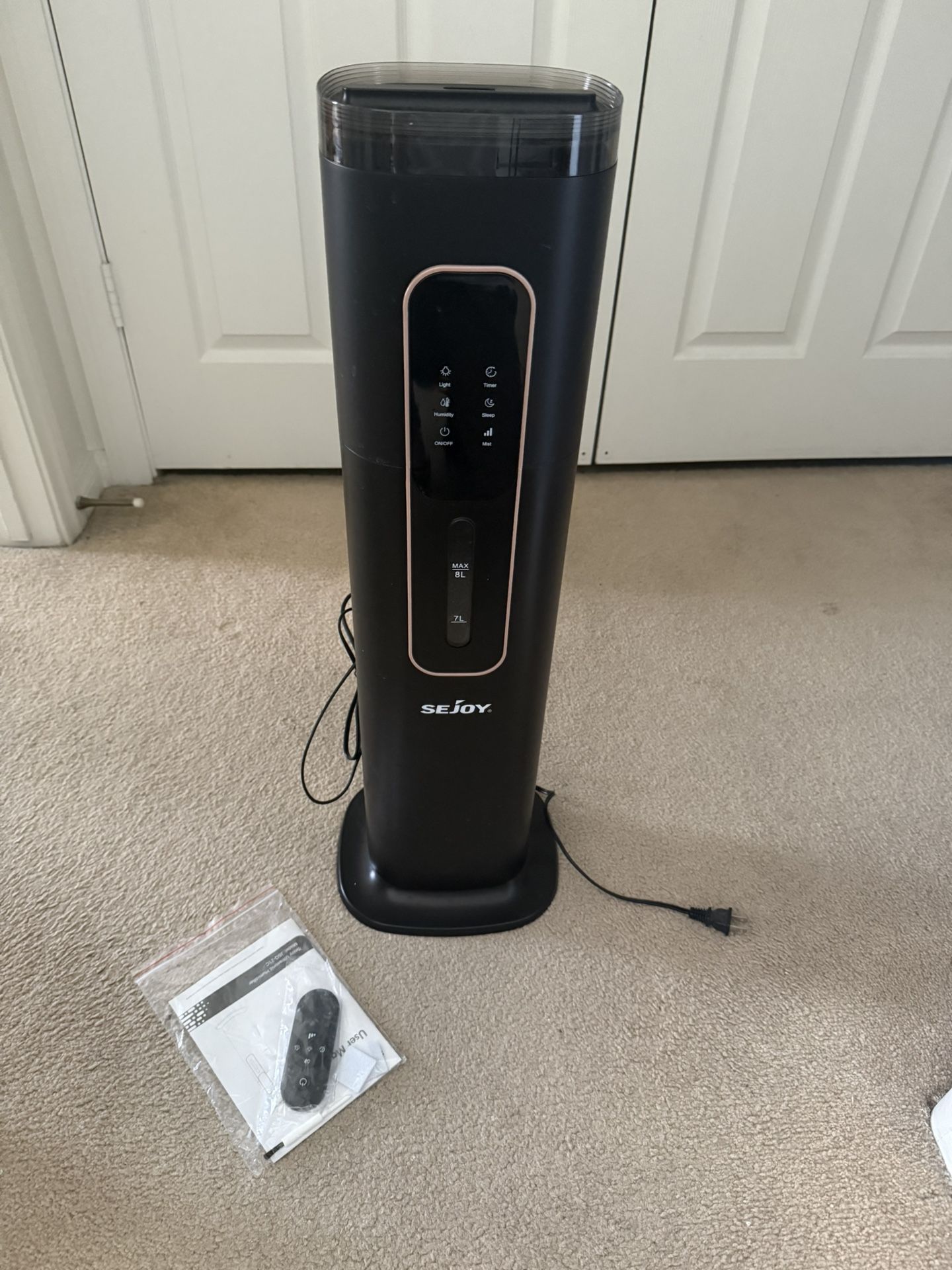 8L Dehumidifier with Remote and User Manual