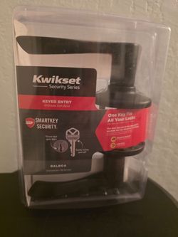 Kwikset Balboa Keyed Entry Door Lever Lock, SmartKey Security, Venetian Bronze