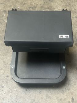 Uline H-7355R Rolling Tool Seat Black, 250lb Capacity, Swivel Casters