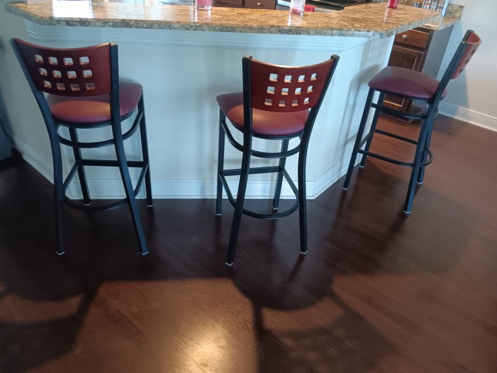 3 Industrial strength bar stools