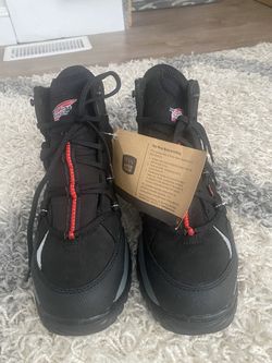 Redwing Steel Toe Work Boots Black Size 9.5