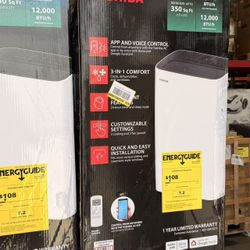 Toshiba 12,000 BTU 115V portable air conditioner effectively cools areas up to 350 sq. ft.