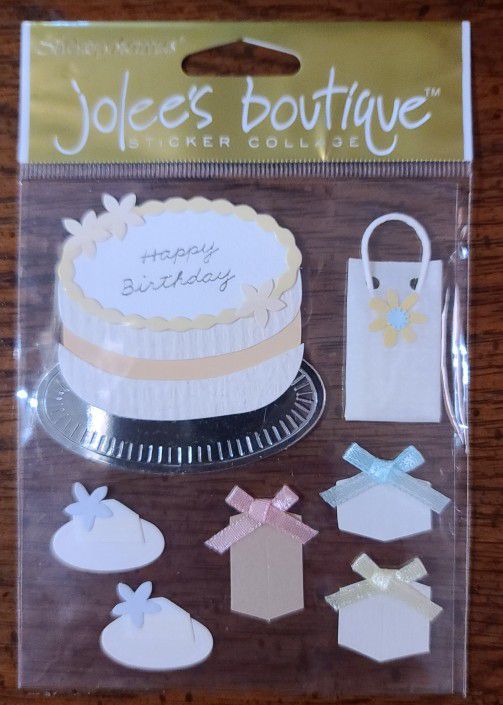 Jolee's Boutique Birthday Cake Scrapbook Stickers 