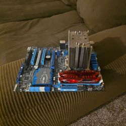Motherboard With Ram Cards 