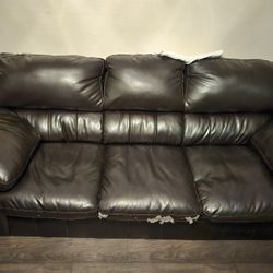 Black Leather Couch