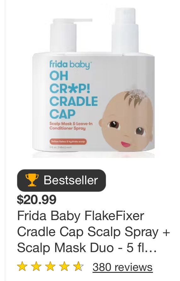 Oh Cr*p Cradle Cap Frida Baby
