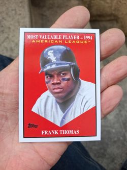 2025 Topps Update Frank Thomas #MV-26 MVP-1994 American League Baseball Card - Chicago White Sox Hall of Fame. Near Mint Condition