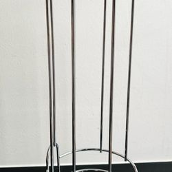 Chrome Toilet Paper Roll Standing Holder Organizer 