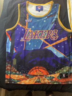 Mens XL Los Angeles Lakers NBA & KidSuper Studios by Fanatics Unisex Hometown Jersey - Purple