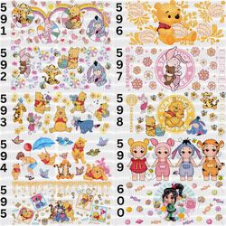 Winnie The Pooh UV DTF 16 Oz Cup Wrap