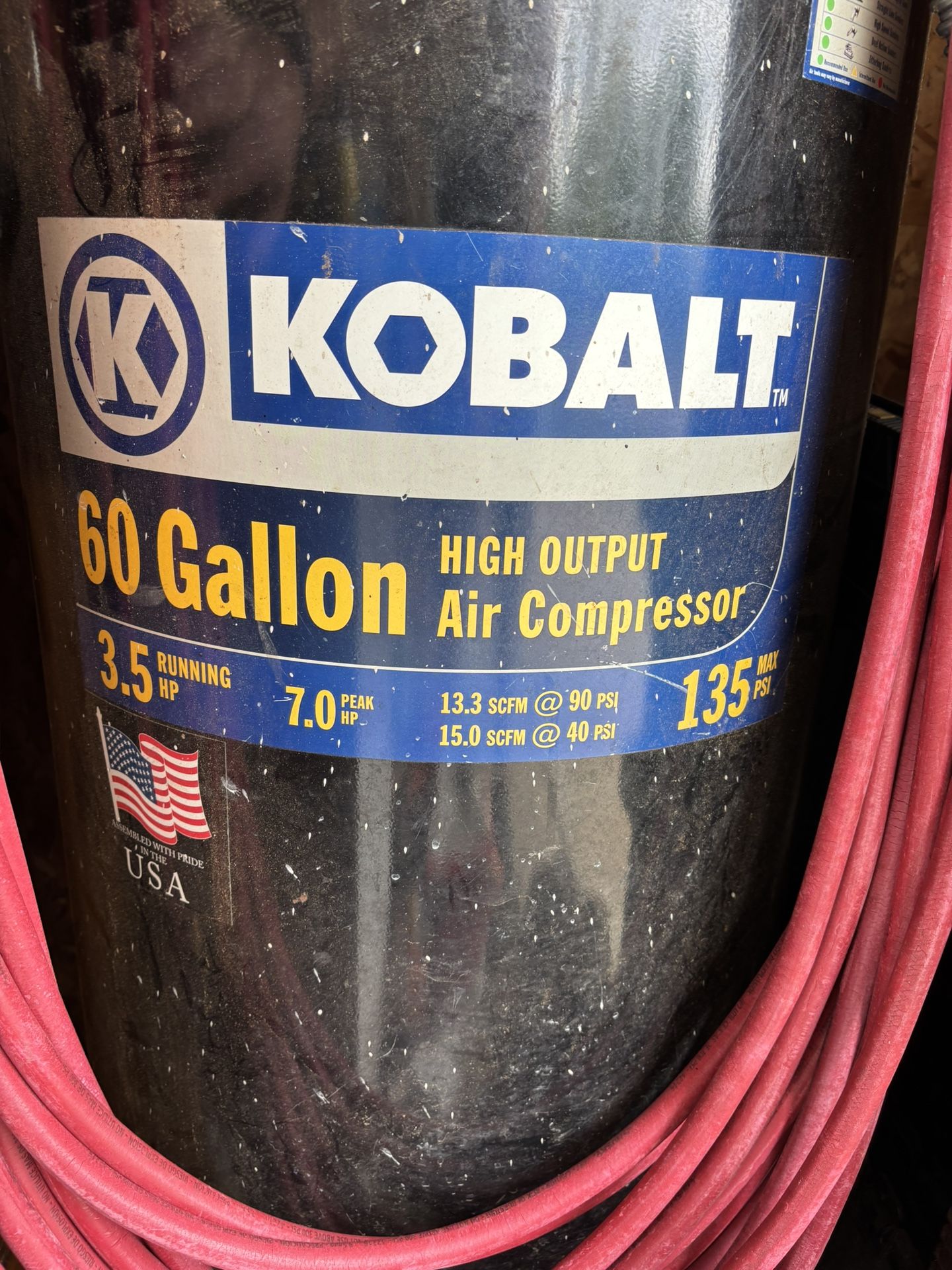 Kobalt 60 Gallon Air Compressor