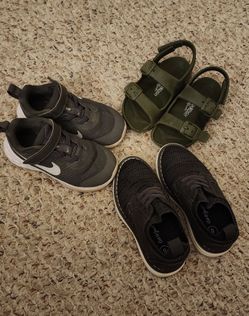 3 Pairs Toddler Shoes Nike OshKosh Cat & Jack