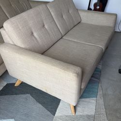 Mid century love Seat