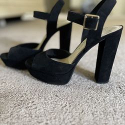 Black Block Heels 