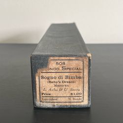 Connorized Music Co Piano Player Roll Sogno di Bimba Biondo Special Antique