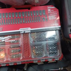 Milwaukee Shockwave 36pc Pack out Socket Set