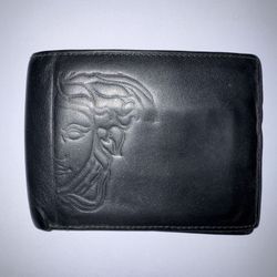 Versace Men’s Collection Black Leather Wallet