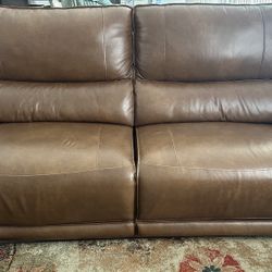 Leather Recliner Side