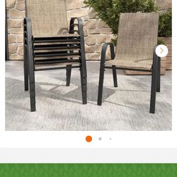 Outdoor 6 piece chairs new in box