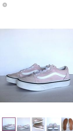 Vans Old Skool Pink Canvas Suede Kids Girls Shoes Size 2