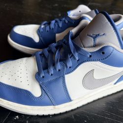 Authentic Nike Air Jordan 1 Low True Blue (Mens 10.5)