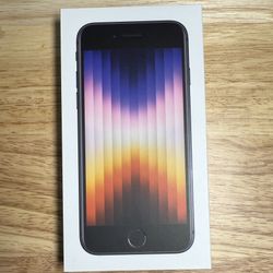 iPhone SE 3RD Gen 2022 Unlocked - 64GB  - Black - 12-Month Warranty - No Credit Needed - 20% Down!