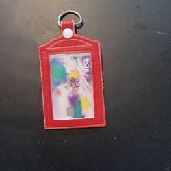 Glitter Red Id Badge Holder 