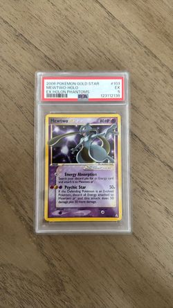 Mewtwo Gold Star Holo PSA 5 💎 EX Holon Phantoms
