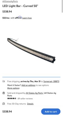 LED Light Bar - Curved 50"