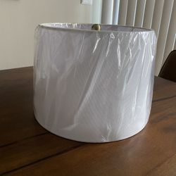 Medium white lamp shade