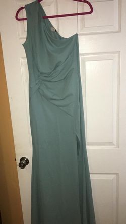 Serena one shoulder dress 👗(Light Blue)