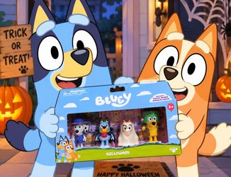 Bluey Halloween 4pc Figure Set