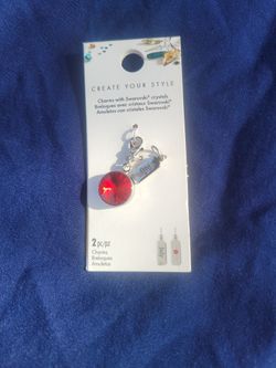 JULY  CHARM WITH SWAROVSKI CRYSTAL