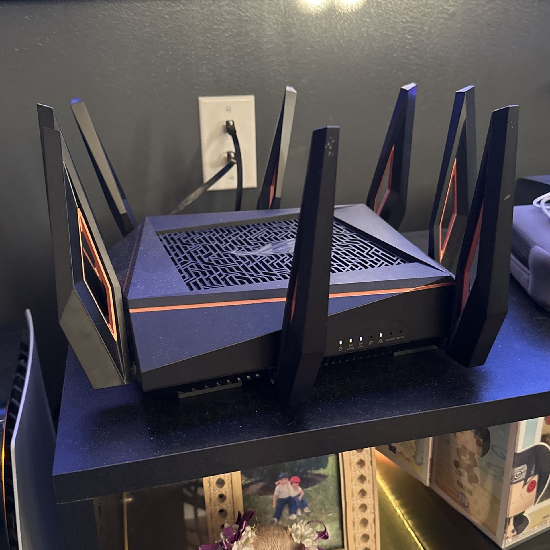 ASUS ROG Rapture WiFi 6 Wireless Gaming Router (GT-AX11000) - Tri-Band 10 Gigabit, 1.8GHz Quad-Core CPU, WTFast, 2.5G Port, AiMesh Compatible, Include