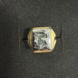 10k Hematite Roman Ring Size 9.5