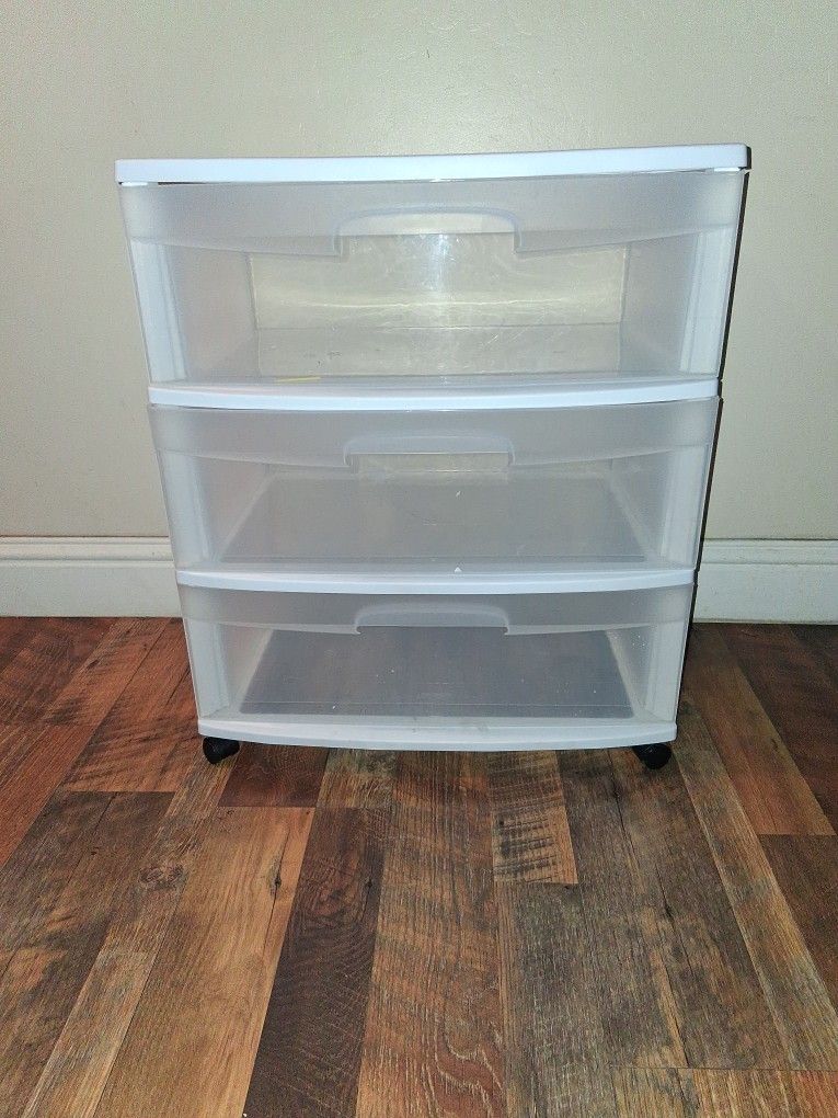 3 Drawer Plastic storage