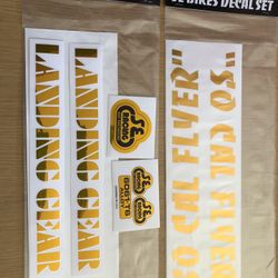 New SE BMX Decal Set SO CAL FLYER LANDING GEAR