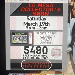 HUGE SPORTS COLLECTOR'S SHOW PARKING LOT SALE CARDS 3.19.22!!!