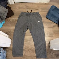 Grey Nike sweatpants