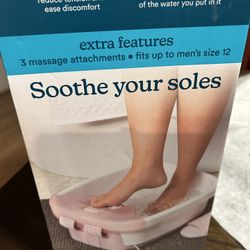 New! Homedics Bubble Bliss Deluxe Foot Bath