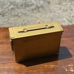 Heavy-Duty Gold Metal Ammo Can 