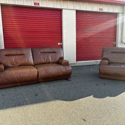 Brown Leather Electric Recliners*FREE Delivery 🚚 