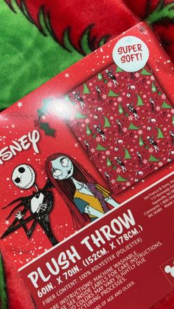 Disney The Nightmare Before Christmas Plush Throw Blanket