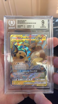 Raichu & Alolan Raichu GX Beckett 9 pokemon